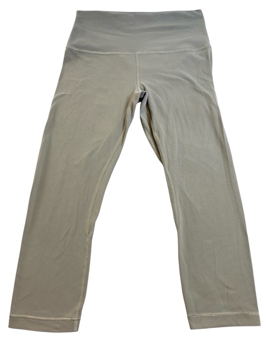lululemon athletica Pants - Lululemon Align High Rise Crop Leggings 21" Grey Sage Green Size 8 Nulu GUC